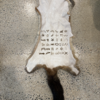 BURNT SYMBOLS POSSUM PELTS (Large)